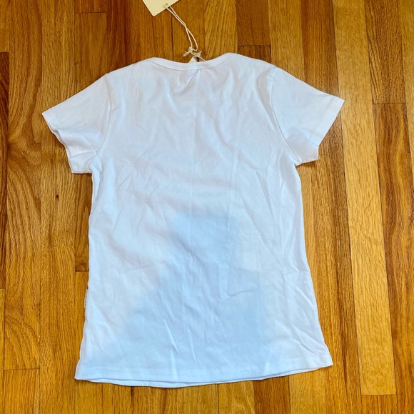 Ipuang white tshirt with ruffled heart size 12 - Picture 2 of 3